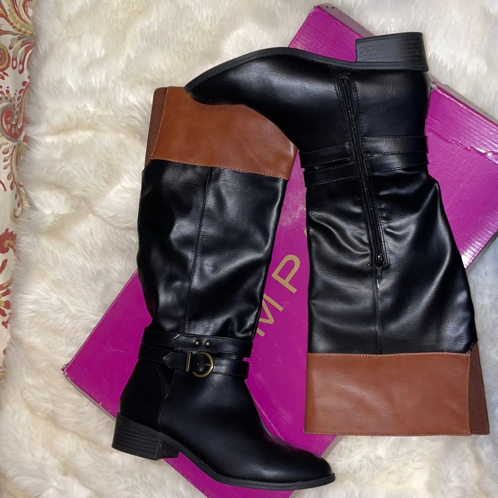 Rampage, black/cognac, riding boots.